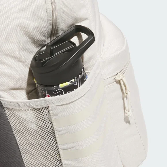 ADIDAS Classic 3S 5 Backpack Gym School Travel Canvas Sand Color Backpack NWT - Picture 4 of 11